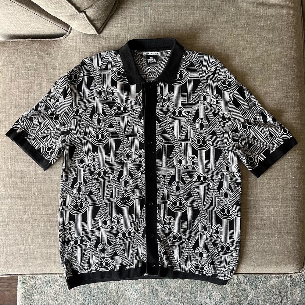 Zara Patterned Knit Shirt